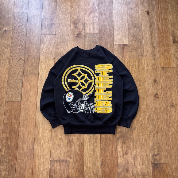 Vintage 90s Garan Pittsburgh Steelers graphic crewneck - Picture 1 of 6